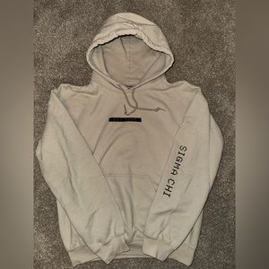 Sigma Chi fraternity tan hoodie